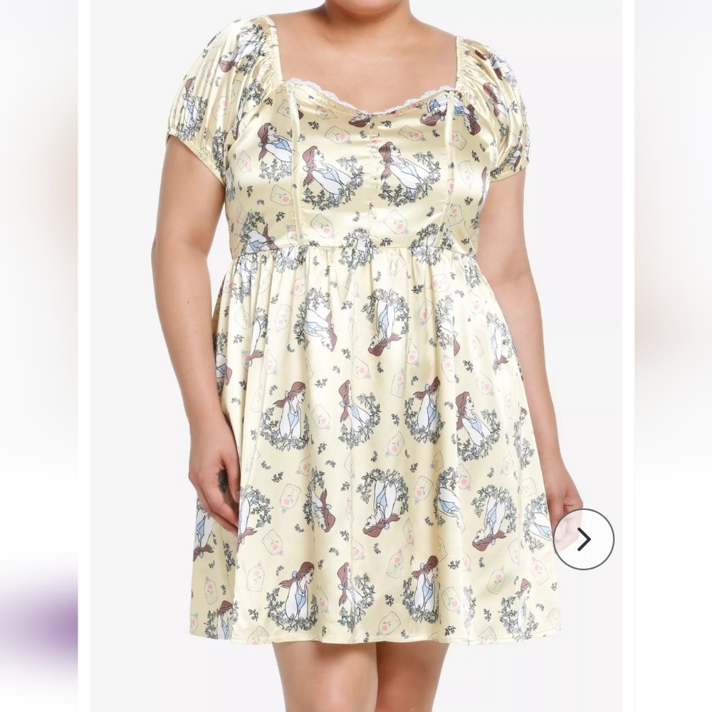Hot Topic Disney Belle Beauty and the Beast Plus Size Dress 4x